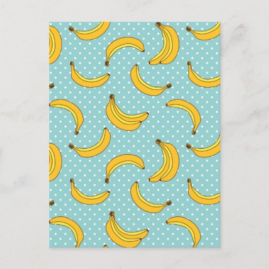 Bananen en Stippen van varkens Briefkaart (Voorkant)