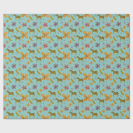 Bananen en zebra's cadeaupapier