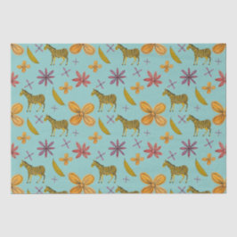 Bananen en zebra's tissuepapier