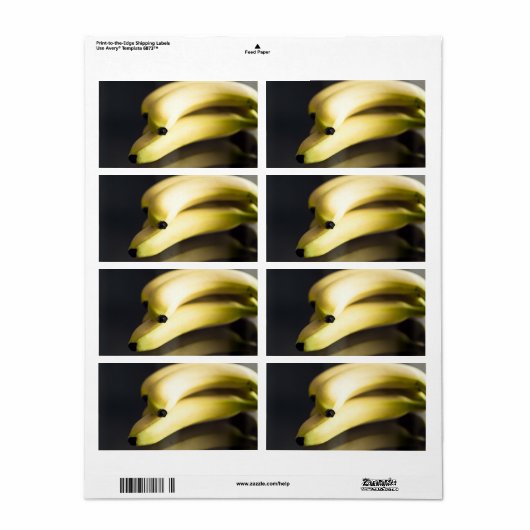 Bananen Etiket (Full Sheet)