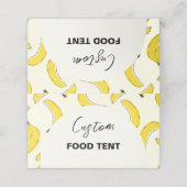 Bananen Etiketten voor levensmiddelen Plaatskaartje (Buitenkant ongevouwen)