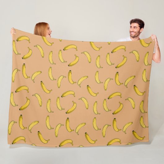 Bananen Fleece Deken (In situ)
