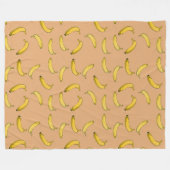 Bananen Fleece Deken (Voorkant (Horizontaal))