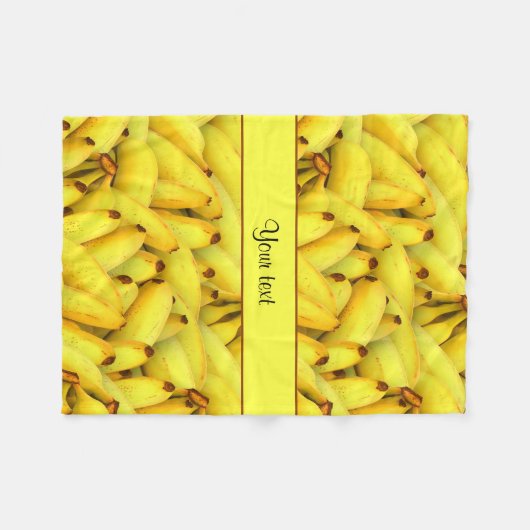 Bananen Fleece Deken (Voorkant (Horizontaal))