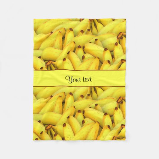 Bananen Fleece Deken (Voorkant)