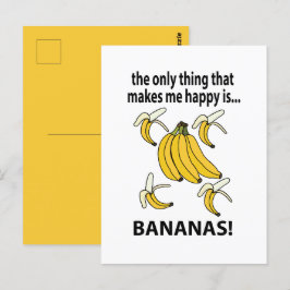 Bananen Fruit Grappige Bananen Briefkaart