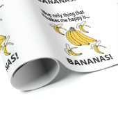 Bananen Fruit Grappige Bananen Cadeaupapier (Rol Hoek)