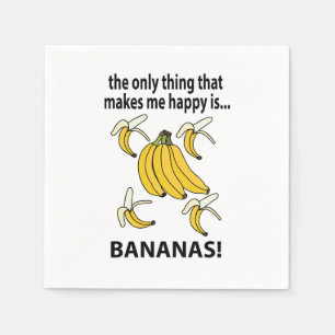 Bananen Fruit Grappige Bananen Feest Servet