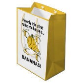Bananen Fruit Grappige Bananen Medium Cadeauzakje (Achterkant Gekanteld)
