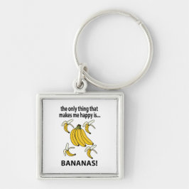 Bananen Fruit Grappige Bananen Sleutelhanger