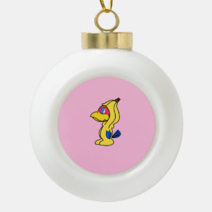 bananen gaai keramische bal ornament