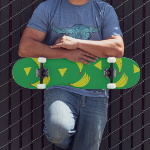 Bananen Geometrisch Skate Deck Groen en Geel