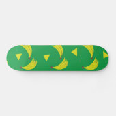 Bananen Geometrisch Skate Deck Groen en Geel (Horizontaal)