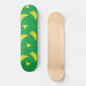 Bananen Geometrisch Skate Deck Groen en Geel (Voorkant)