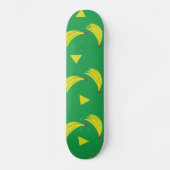 Bananen Geometrisch Skate Deck Groen en Geel (Voorkant)