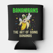 Bananen, Go Bananas Geel Fruit Grappig Blikjeskoeler (Achterkant)