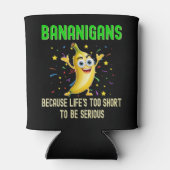 Bananen, Go Bananas, humoristische feestvrucht Blikjeskoeler (Achterkant)