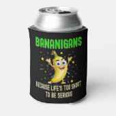 Bananen, Go Bananas, humoristische feestvrucht Blikjeskoeler (Blikje Achterkant)