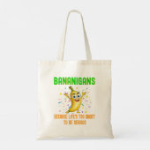 Bananen, Go Bananas, Positieve Vibes Confetti Tote Bag (Achterkant)