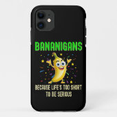 Bananen, Go Bananas, vrolijk grappig positief Case-Mate iPhone Case (Achterkant)