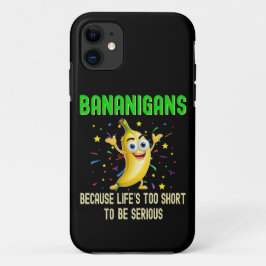 Bananen, Go Bananas, vrolijk grappig positief Case-Mate iPhone Case