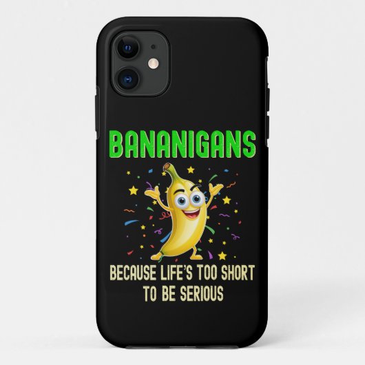 Bananen, Go Bananas, vrolijk grappig positief Case-Mate iPhone Case (Achterkant)