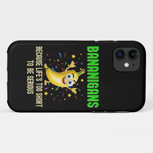 Bananen, Go Bananas, vrolijk grappig positief Case-Mate iPhone Case (Achterkant (horizontaal))