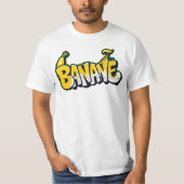 bananen, graffiti, vruchten, street art, urban t-shirt (Voorkant)