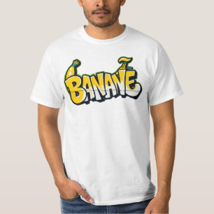 bananen, graffiti, vruchten, street art, urban t-shirt