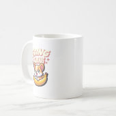 Bananen Grappig Schattigee Corgi Koffiemok (Voorkant links)