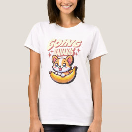 Bananen Grappig Schattigee Corgi T-shirt