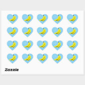 Bananen Hart Sticker (Vel)