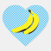 Bananen Hart Sticker (Voorkant)