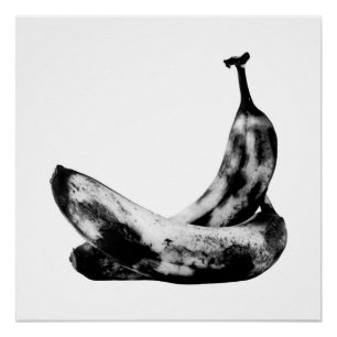Bananen in Liefde, prachtig uniek, wollig vlies Poster