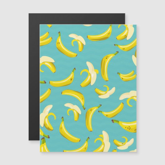 Bananen Magnetische Uitnodiging (Voorkant / Achterkant)