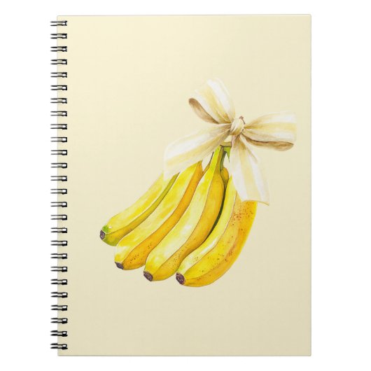 Bananen Met Een Strik Notitieboek (Voorkant)