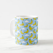 Bananen met grappig design koffiemok (Voorkant links)