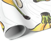 Bananen met naadloos patroon cadeaupapier (Rol Hoek)