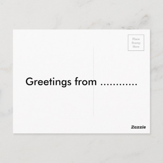 bananen met tekst briefkaart (Achterkant)