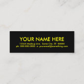 bananen. mini visitekaartje (Achterkant)