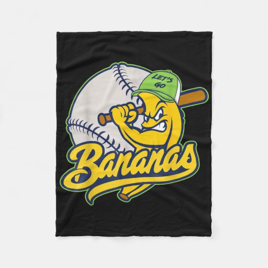 Bananen Nickname Gepersonaliseerde Achternaam Kled Fleece Deken (Voorkant)