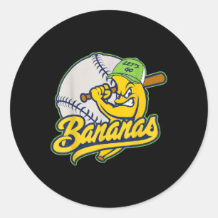 Bananen Nickname Gepersonaliseerde Achternaam Kled Ronde Sticker