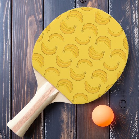 Bananen op tafeltennisbatje