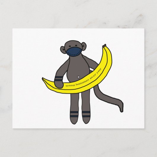 Bananen over je heen briefkaart (Voorkant)