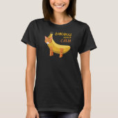Bananen over katten (gesneden katten) t-shirt (Voorkant)