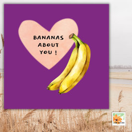 BANANEN OVER U grappige kaart voor elke gelegenhei