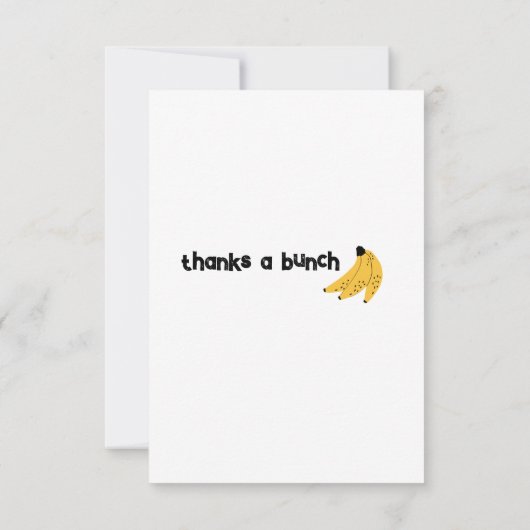 Bananen plat dank je kaart (Achterkant)