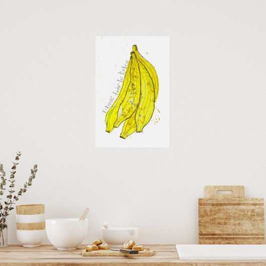 Bananen Poster (Keuken)