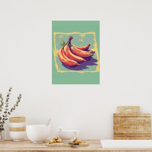 bananen poster (Keuken)