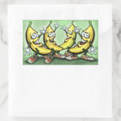 Bananen Rechthoekige Sticker (Tas)